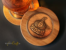 Copper & Acacia Coaster Set