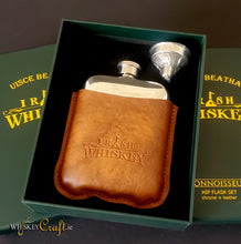 Irish Whiskey Connoisseur Hip Flask Set