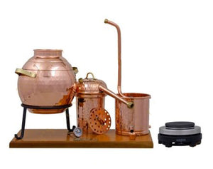 2,5 L PREMIUM ALEMBIC STILL, THERMOMETER & ELECTRIC PLATE