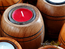 Irish Oak Tea Light Barrel